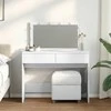 Kosmetinis staliukas su LED, baltos spalvos, 100x40x120cm