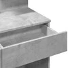 Kosmetinis staliukas su LED, betono pilkas, 100x40x130cm