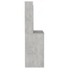 Kosmetinis staliukas su LED, betono pilkas, 100x40x135cm, MDF