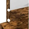 Kosmetinis staliukas su LED, dūminio ąžuolo, 100x40x120cm