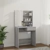 Kosmetinis staliukas su LED, pilkas ąžuolo, 74,5x40x141cm