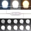 Kosmetinis staliukas su LED, rudas, 90x50x132,5cm, mediena