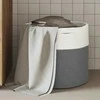 Krepšys daiktams, pilkos ir baltos spalvos, 40x35cm, medvilnė