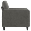 Sofa Krėslas, tamsiai pilkos spalvos, 60cm, aksomas