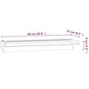 Krioklys su įvairių spalvų LED lemputėmis, 60cm, plienas