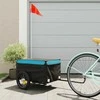 Dviračio priekaba, juodos ir mėlynos spalvos, 30kg, geležis