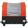 Dviračio priekaba, juodos ir oranžinės spalvos, 45kg, geležis