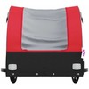 Dviračio priekaba, juodos ir raudonos spalvos, 45kg, geležis
