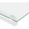 Laikiklis Monitoriaus stovas, baltas, 40x35x8cm, stiklas ir metalas
