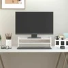 Laikiklis Monitoriaus stovas, baltas, 50x24x16cm, pušies medienos masyvas