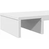 Laikiklis Monitoriaus stovas, baltas, 60x24x10,5cm, apdirbta mediena