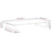 Laikiklis Monitoriaus stovas, baltas, 60x35x8 cm, stiklas ir metalas