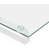 Laikiklis Monitoriaus stovas, baltas, 60x35x8 cm, stiklas ir metalas