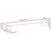 Laikiklis Monitoriaus stovas, baltas, 80x20x8cm, stiklas ir metalas