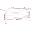 Laikiklis Monitoriaus stovas, betono, 50x27x20cm, apdirbta mediena