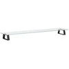 Laikiklis Monitoriaus stovas, juodas, 100x20x8cm, stiklas ir metalas