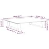 Laikiklis Monitoriaus stovas, juodas, 40x35x8cm, stiklas ir metalas