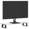 Laikiklis Monitoriaus stovas, juodas, 60x20x8cm, stiklas ir metalas