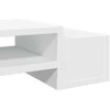 Laikiklis Monitoriaus stovas su lentyna, baltas, 70x27x15cm, mediena