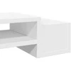 Laikiklis Monitoriaus stovas su vieta daiktams, baltas, 100x27x15cm