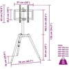 Laikiklis TV trikojis stovas 37-65 colių ekranui, 400x400mm, 40 kg