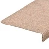 Laiptų kilimėliai, 10vnt., rudi, 65x21x4cm, perforuoti adatomis