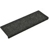 Laiptų kilimėliai, 5vnt., pilki, 65x21x4cm, perforuoti adatomis