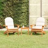 Lauko baldų komplektas Sodo adirondack komplektas, 3 dalių, akacijos medienos masyvas