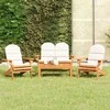 Lauko baldų komplektas Sodo adirondack komplektas, 4 dalių, akacijos medienos masyvas