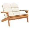 Lauko baldų komplektas Sodo adirondack komplektas, 3 dalių, akacijos medienos masyvas