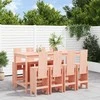 Lauko baldų komplektas Sodo baro baldų komplektas, 9 dalių, douglas eglės masyvas