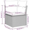 Lauko baldų komplektas Sodo komplektas su pagalvėlėmis, 9 dalių, smėlio, poliratanas