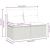 Lauko baldų komplektas Sodo komplektas su pagalvėlėmis, 2 dalių, poliratanas/akacija