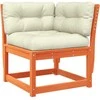 Lauko baldų komplektas Sodo komplektas su pagalvėlėmis, 5 dalių, vaško rudas, pušis