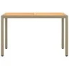 Lauko baldų komplektas Sodo komplektas su pagalvėlėmis, 3 dalių, smėlio, poliratanas