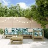 Lauko baldų komplektas Sodo poilsio baldų komplektas, 6 dalių, impregnuota pušis