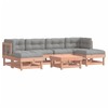 Lauko baldų komplektas Sodo poilsio komplektas su pagalvėlėmis, 7 dalių, douglas eglė