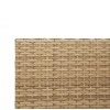 Lauko baldų komplektas Sodo sofa su stalu/pagalvėlėmis, smėlio, poliratanas, L formos