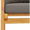 Sodo sofa-suoliukas su pagalvėlėmis, 120cm, akacijos masyvas