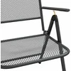 Lauko baldų komplektas Sodo valgomojo baldų komplektas, 5 dalių, antracito, metalas