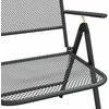 Lauko baldų komplektas Sodo valgomojo baldų komplektas, 5 dalių, antracito, metalas