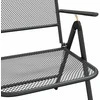 Lauko baldų komplektas Sodo valgomojo baldų komplektas, 9 dalių, antracito, metalas