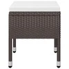 Lauko baldų komplektas Sodo valgomojo baldų komplektas, 5 dalių, rudos spalvos