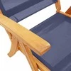 Lauko baldų komplektas Sodo valgomojo komplektas, 5 dalių, akacija ir tekstilenas