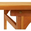 Lauko baldų komplektas Sodo valgomojo komplektas, 9 dalių, 180x90x75 cm, akacija