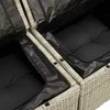 Lauko baldų komplektas Sofos komplektas su pagalvėlėmis, 5 dalių, pilkas, poliratanas