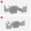 Sofa Sofos komplektas su pagalvėlėmis, 7 dalių, smėlio, poliratanas