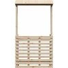 Lauko baro stalas su stogeliu, 112,5x57x195,5cm, mediena