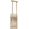 Lauko baro stalas su stogeliu, 112,5x57x195,5cm, mediena