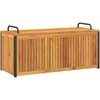 Lauko dėžė pagalvėlėms, 110x45x42/53cm, akacija ir plienas